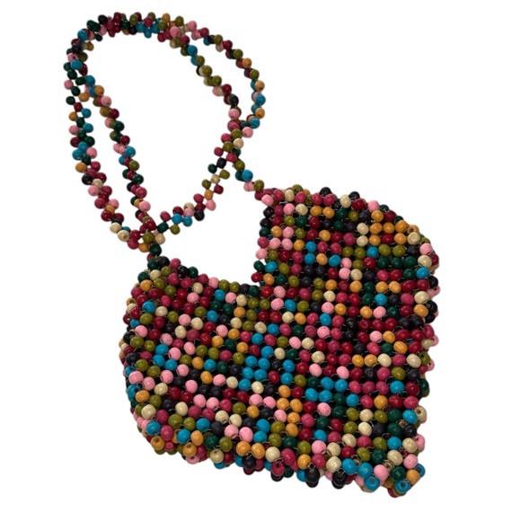 Urban Outfitters Heart Beaded Crossbody Bag - Picture 4 of 11